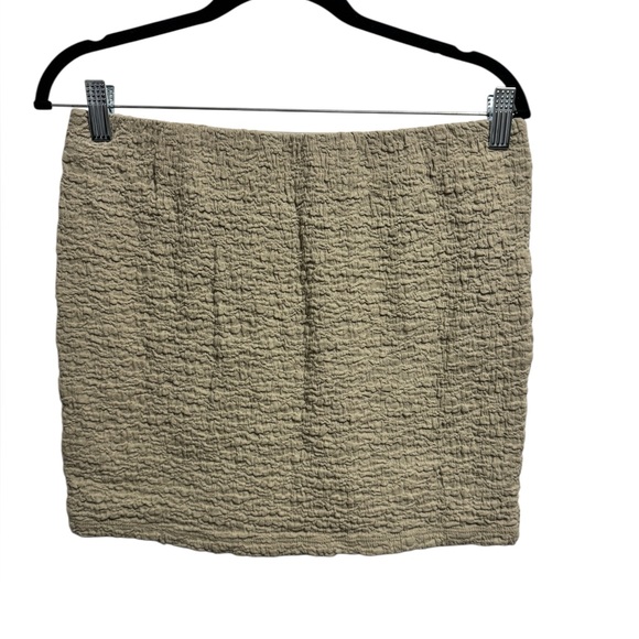 Oak + Fort Crinkle Textured Mini Skirt Grey - Picture 3 of 9